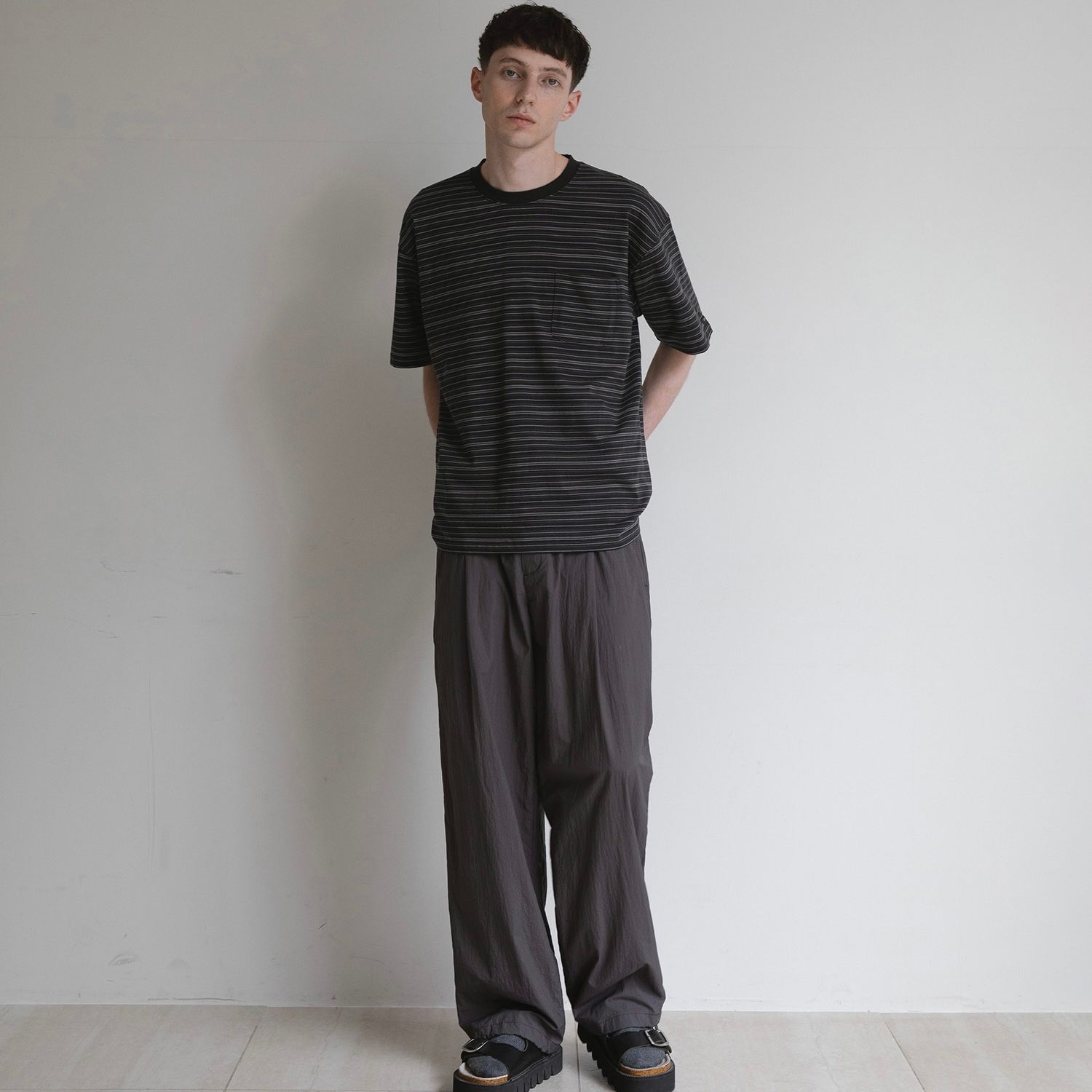 【残り一点】Ordinary Multi Stripe Pocket Tee