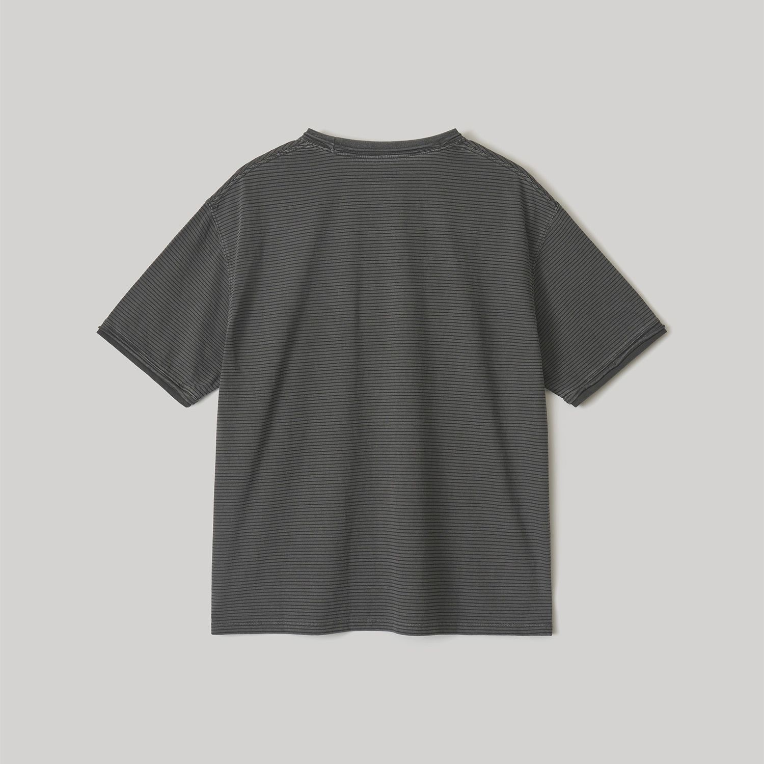 【残り一点】Dyed Raw-Edge Stripe Tee