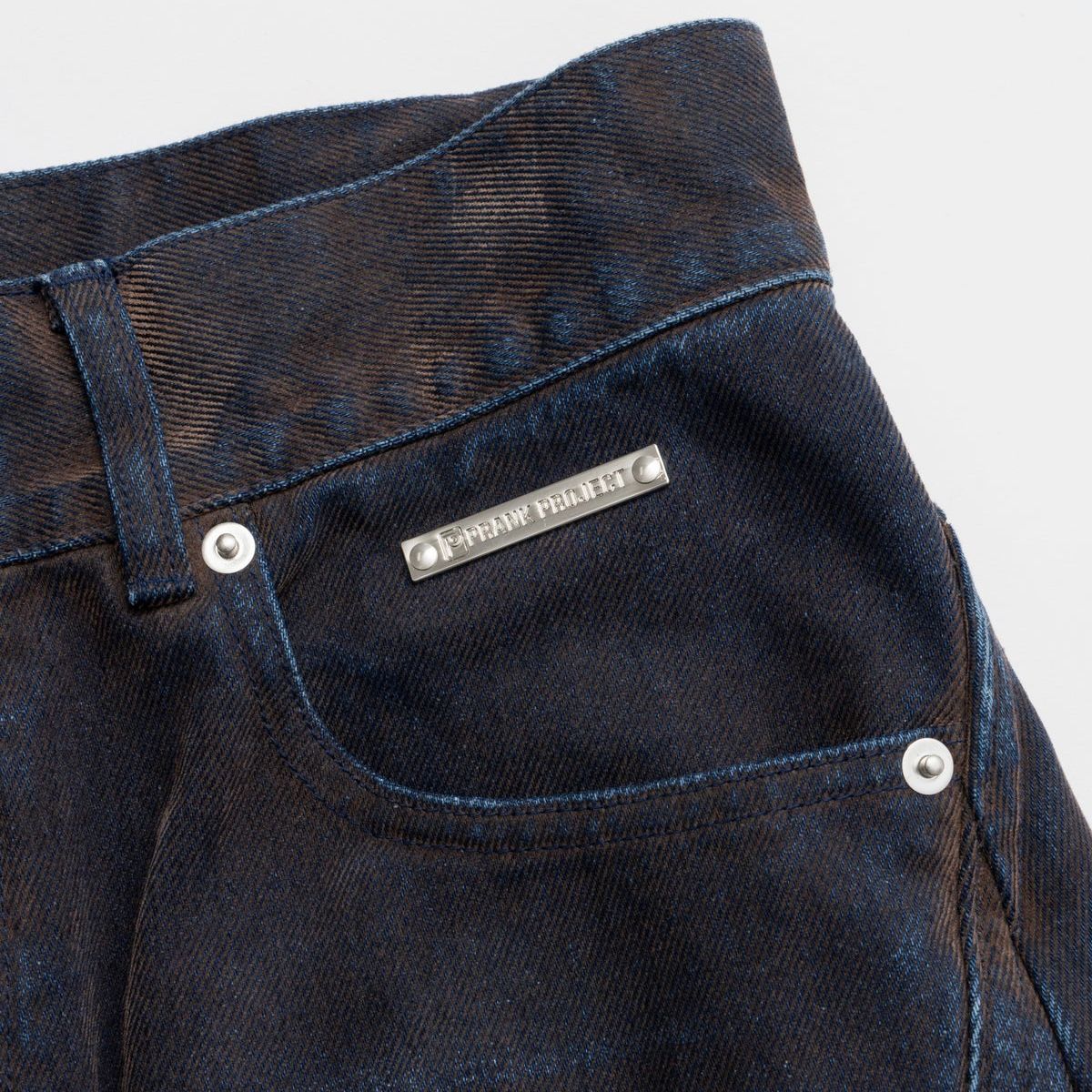 【残り一点】Curve Line Flocky Denim