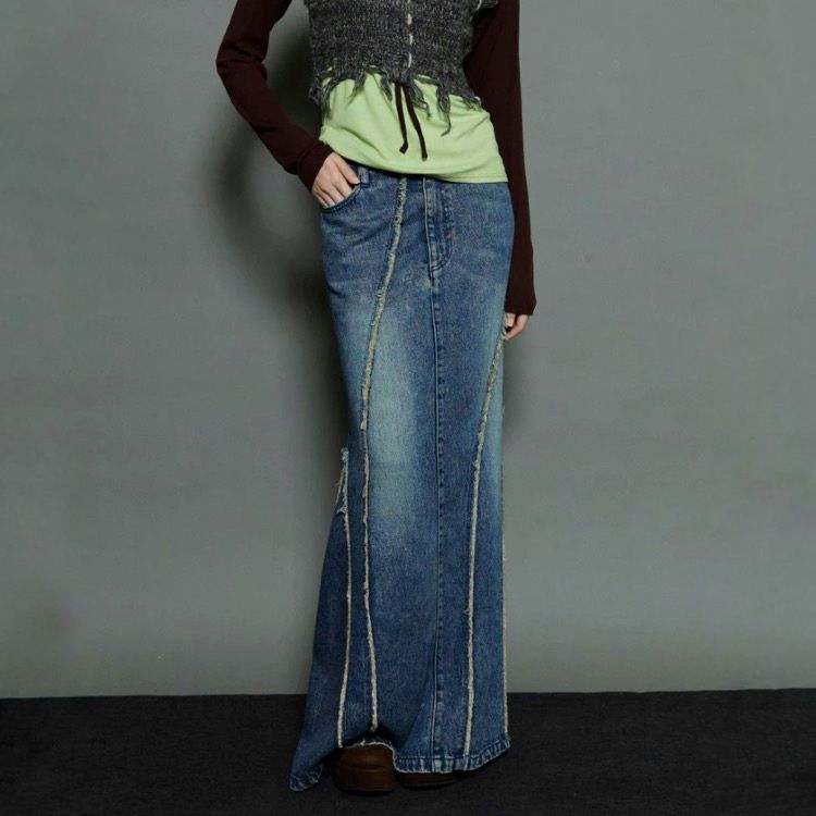 【残り一点】Cellulose Denim Maxi Skirt