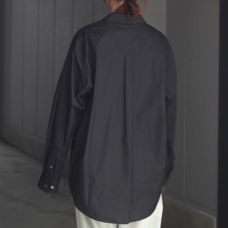 【再販売通知受付可能】Suvin Cotton Oversized Skipper Shirt