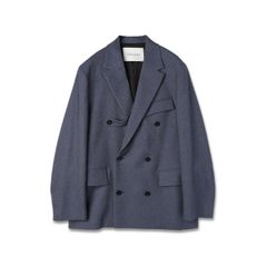 【残り一点】Faux Denim Slant Belt Tailored Jacket
