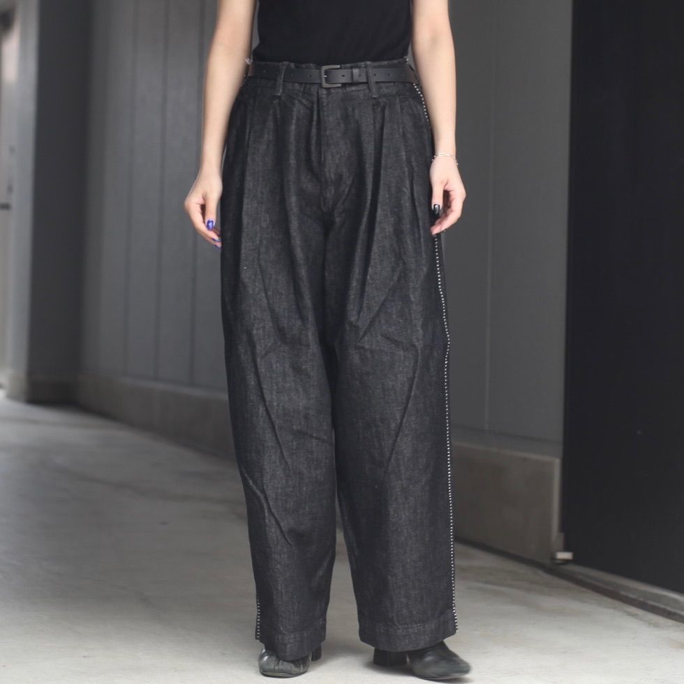 【残り一点】12.5OZワイドデニムパンツ(NO PRINT_ONE WASH)