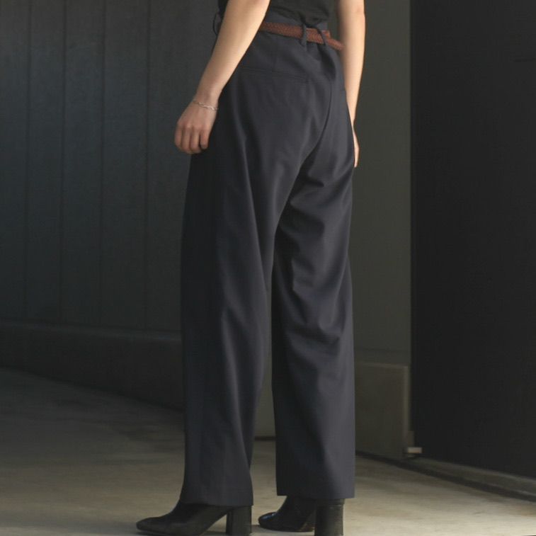 ATON - 【残り一点】High Twist Wool Wide Pants | ACRMTSM