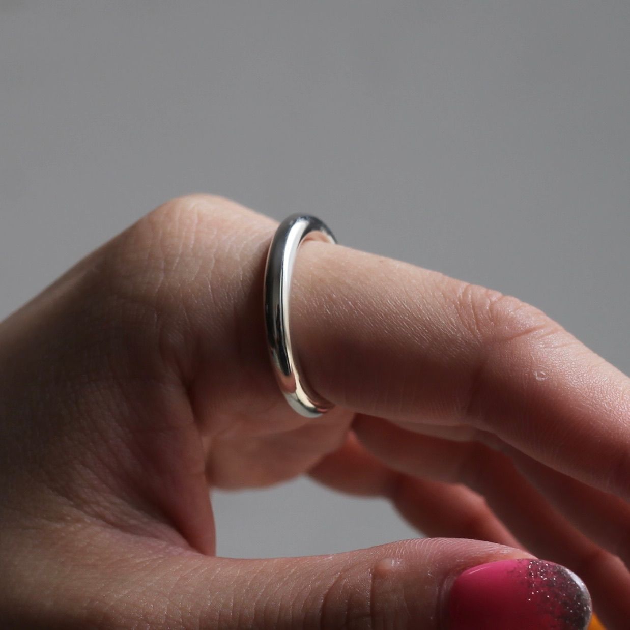 【残り一点】Oval Link Ring 4mm(WHITE)