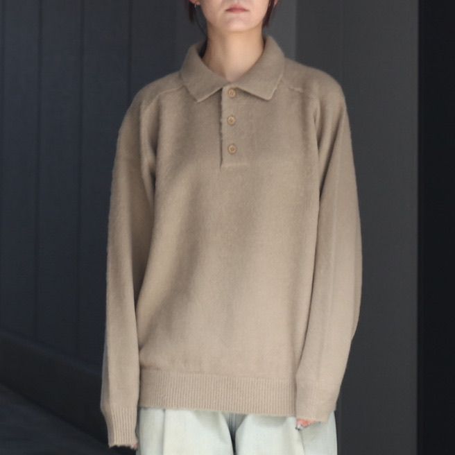 【残り一点】Shaggy Polo Knit