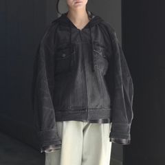 【残り一点】Denim 2-IN-1 Hoodie Jacket