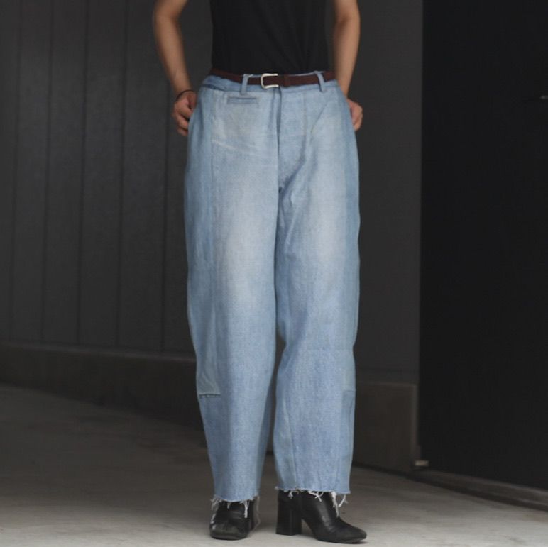 【残り一点】Reconstructed Super Baggy Slacks Denim_2(M)