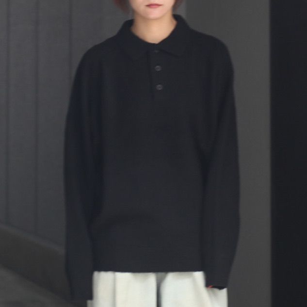 【残り一点】Shaggy Polo Knit