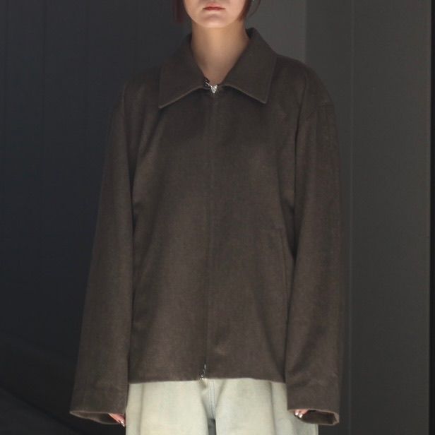 【残り一点】Wool Doeskin Zip Short Jacket
