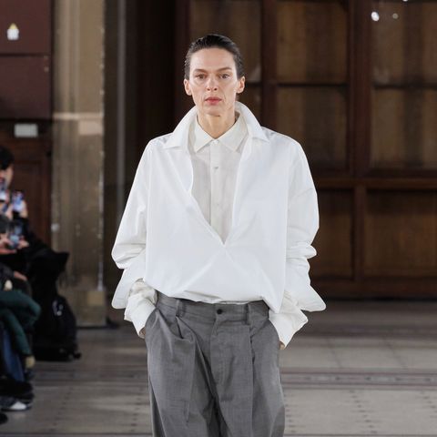【残り一点】Pima Cotton Oversized Skipper Shirt