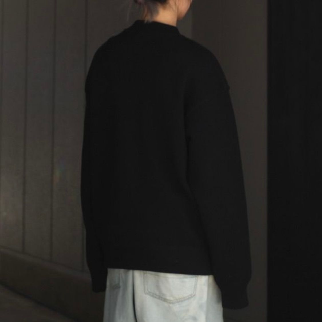 【残りわずか】Moss Stitch Moc Neck L/S Sweat