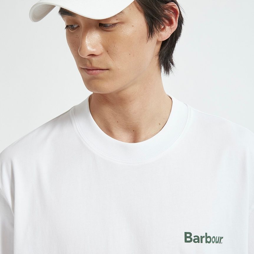 【残り一点】Barbour Crossby Archive Logo OS T-Shirt