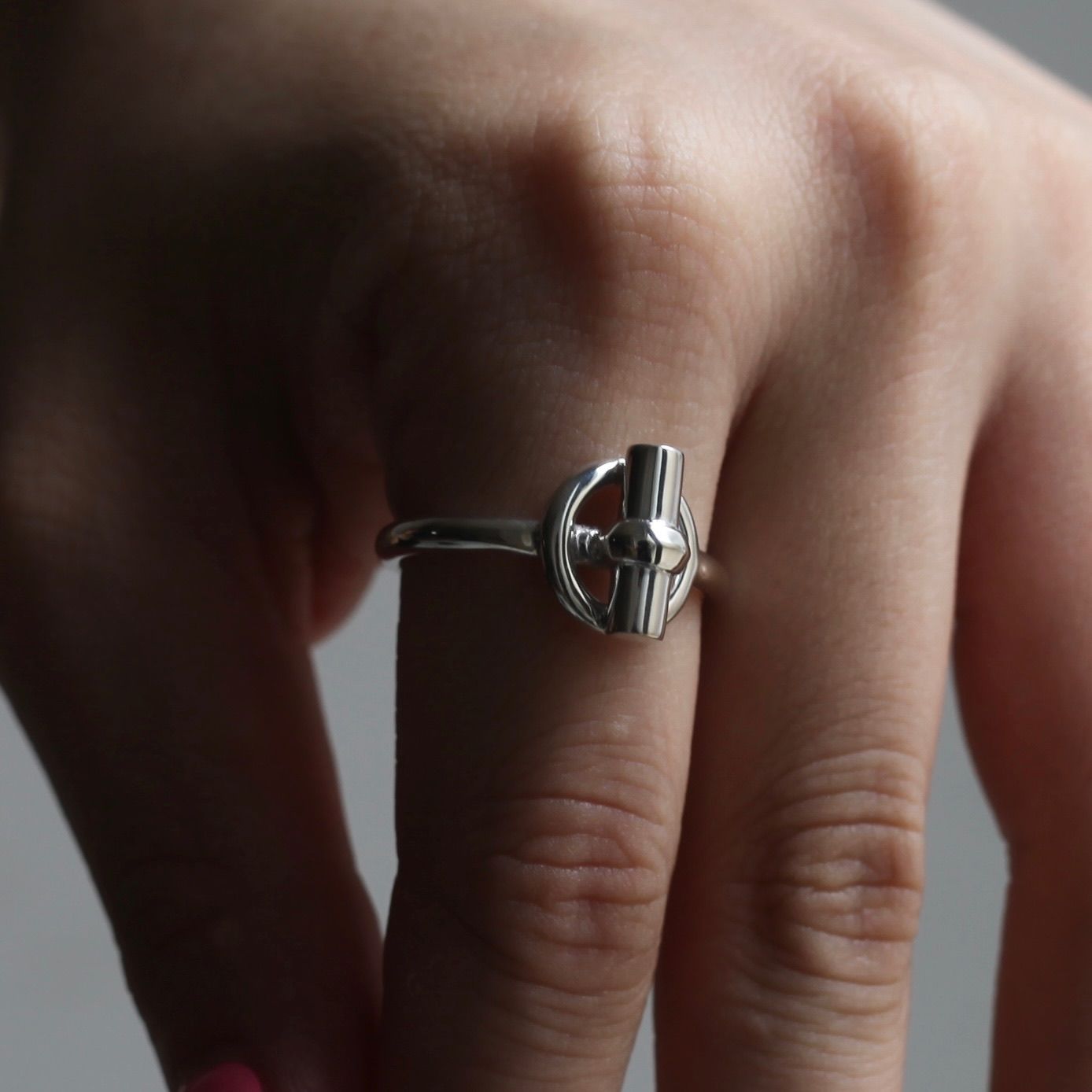 【残り一点】Circle T Ring(WHITE)