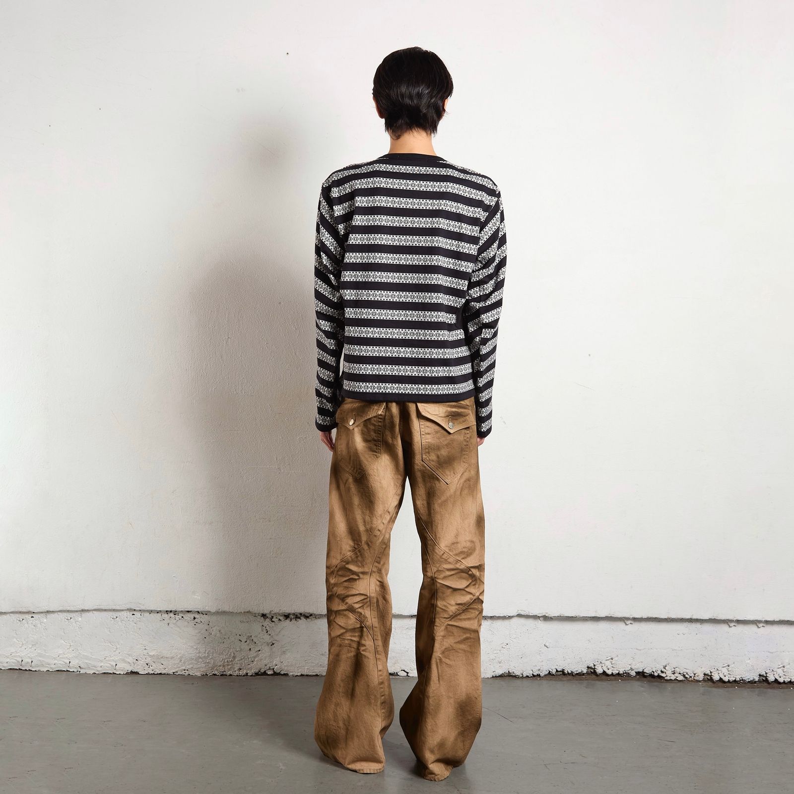NVRFRGT - 【残りわずか】3D Twisted Wide Leg Jeans | ACRMTSM