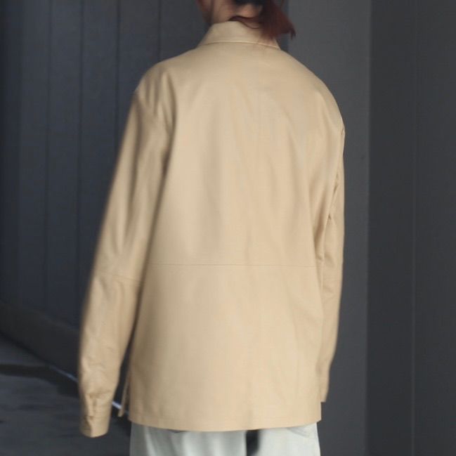 【残り一点】Leather Shirt Jacket