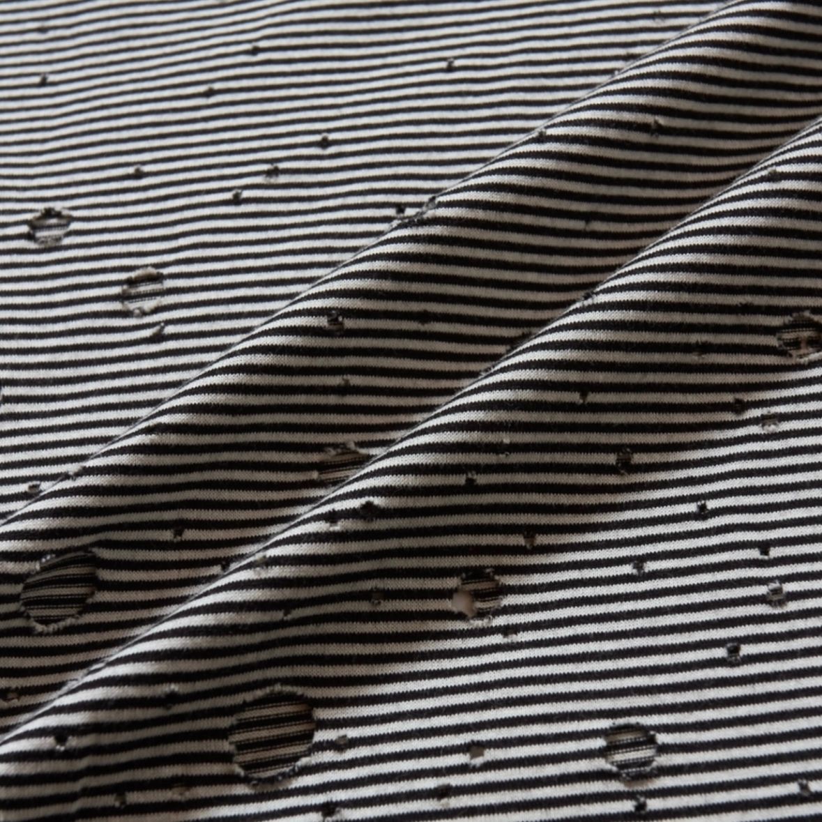 【残り一点】Destroyed Boat Neck Stripe Tee