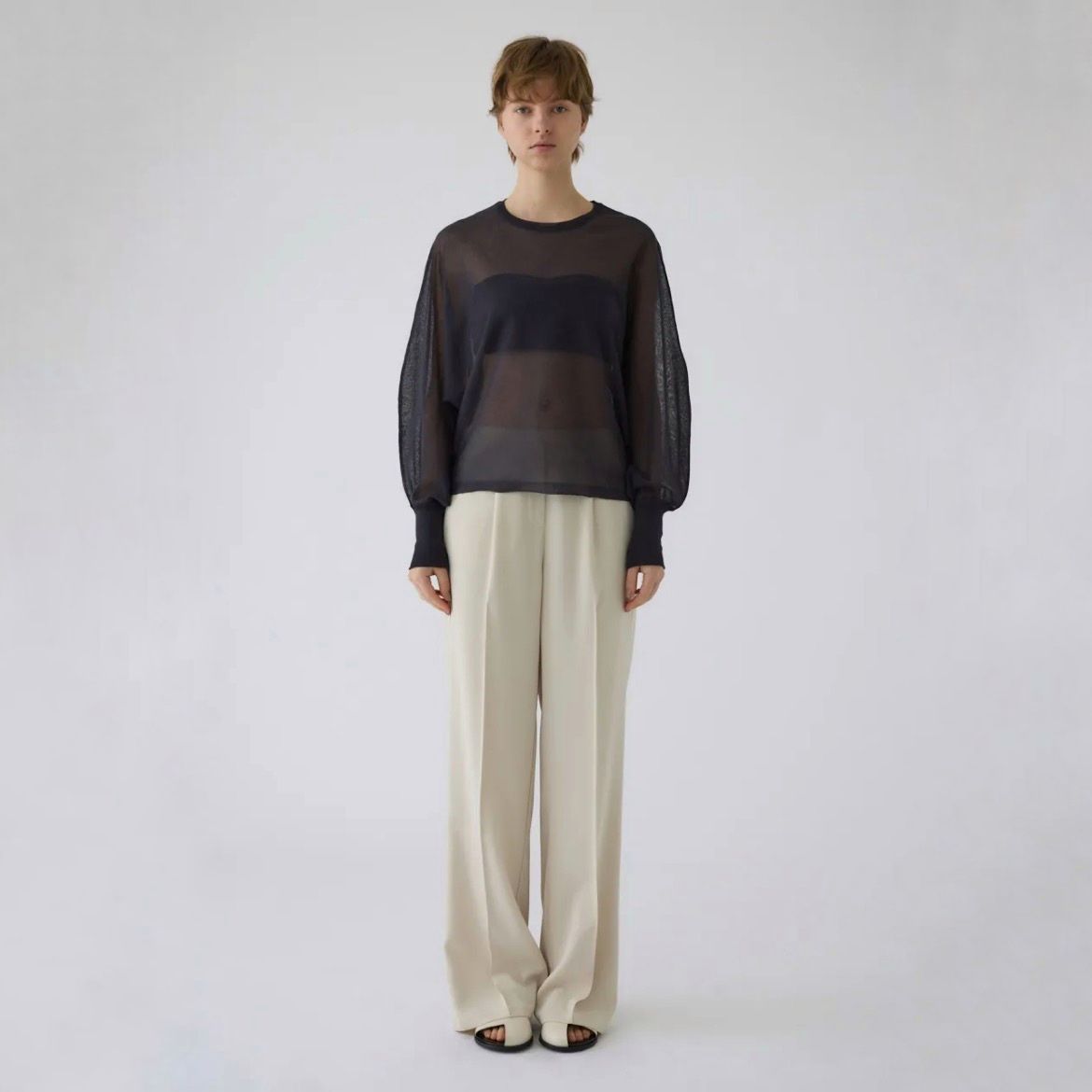 【残り一点】Sheer Dolman Knit Tops