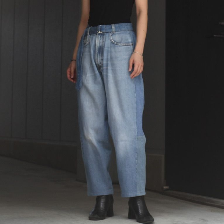 SEEALL - 【残り一点】Reconstructed Belted Baggy Denim_2(M) | ACRMTSM ONLINE STORE