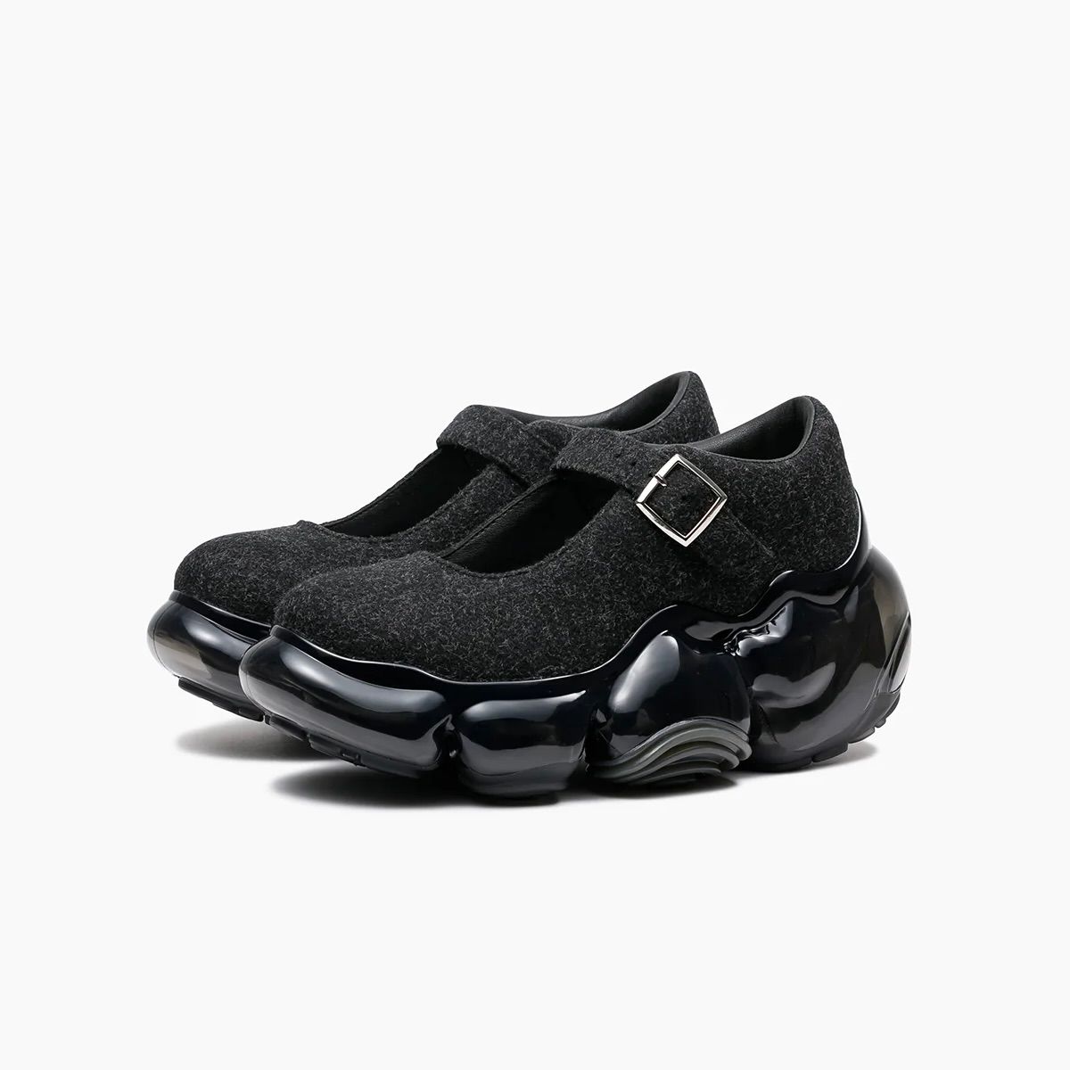 【残り一点】Moopie Felt Pebble(BLACK×BLACK)