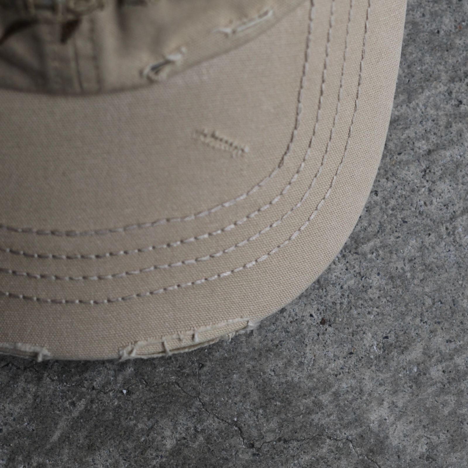 【残り一点】Khaki Bamboo Embroidery Baseball Cap
