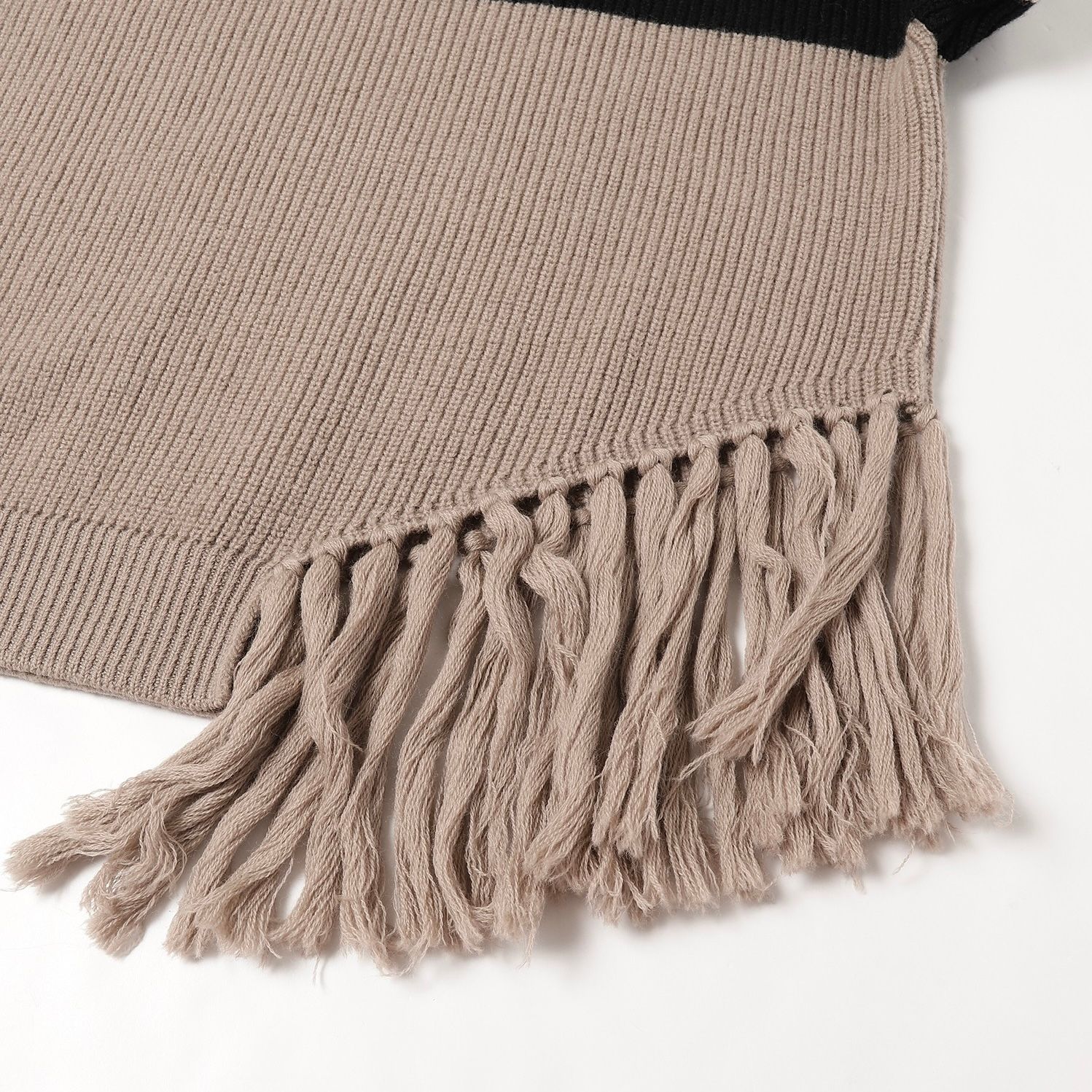 Asymmetric Shawl with Fringe for Women and Men Dark Gray Striped Long Cotton Woven Scarf 