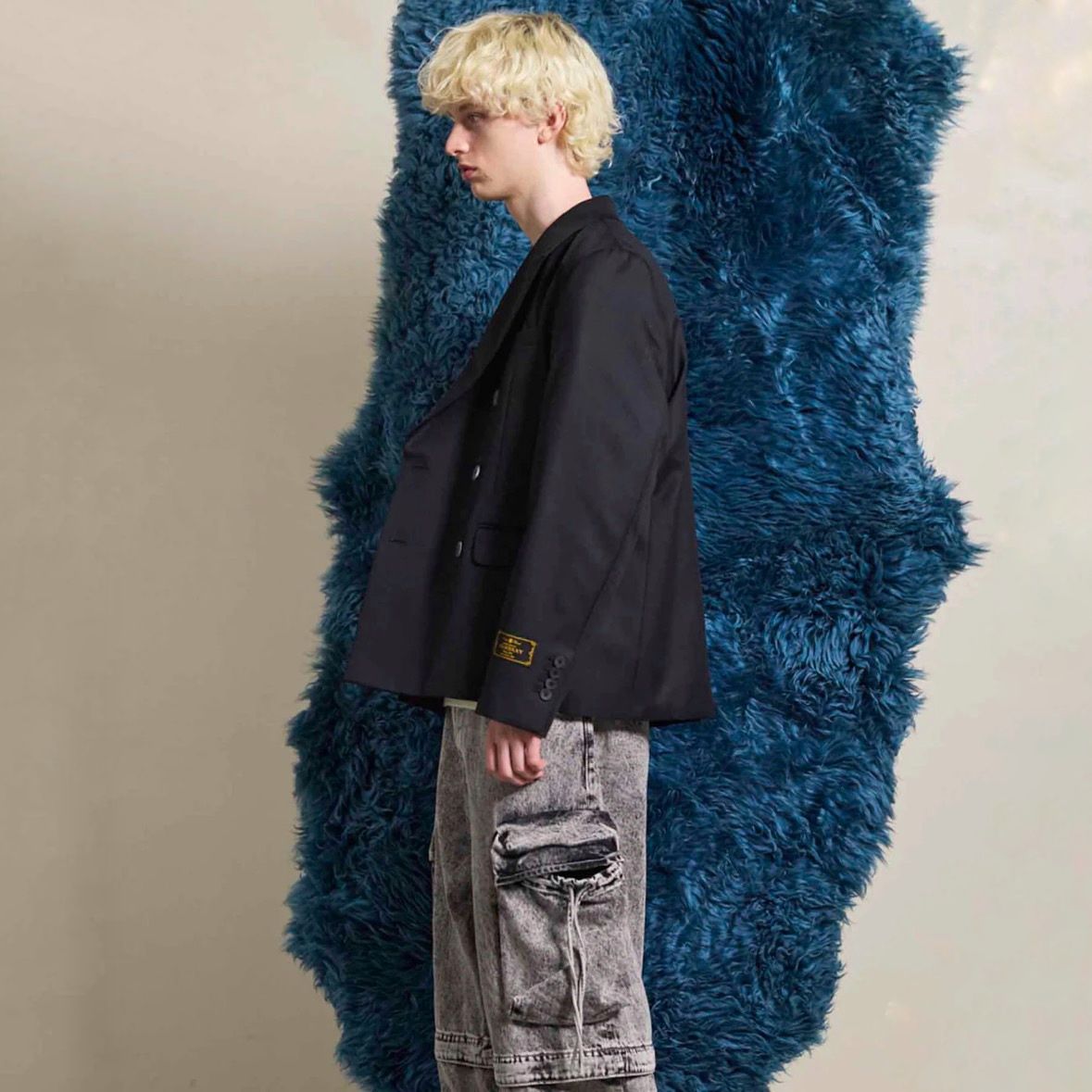 【残り一点】72/2 4Colors Chambray Wool Double Jacket