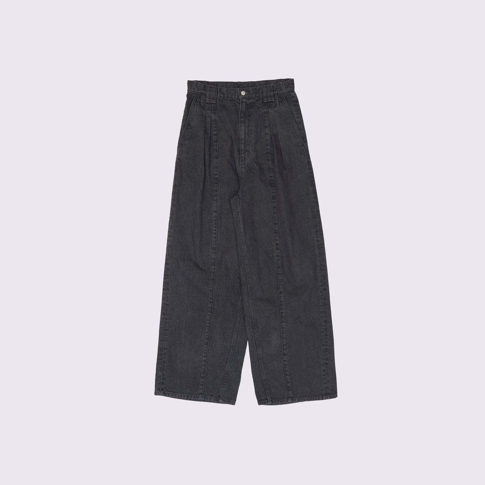 【残り一点】Vintage Washed 3tuck Wide Denim Trousers