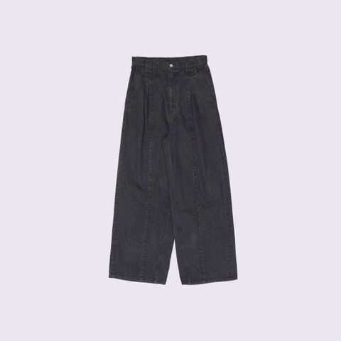 【残り一点】Vintage Washed 3tuck Wide Denim Trousers
