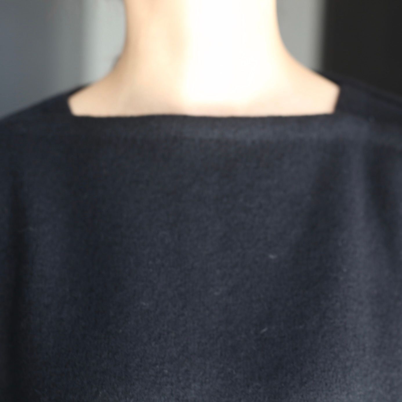 【残り一点】Extra Fine Wool Knit Boat Neck LS
