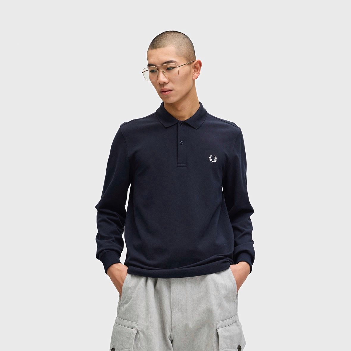 【残り一点】Long Sleeve Fred Perry Shirt