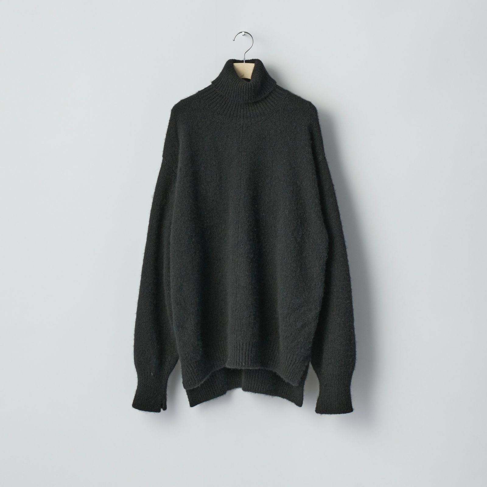 【残り一点】Cashmere/Sable Tweed Knit Turtle Neck LS