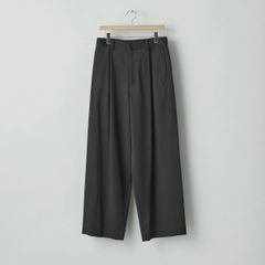 【再販売通知受付可能】W/SI Satin Twist Seam Wide Easy Trousers