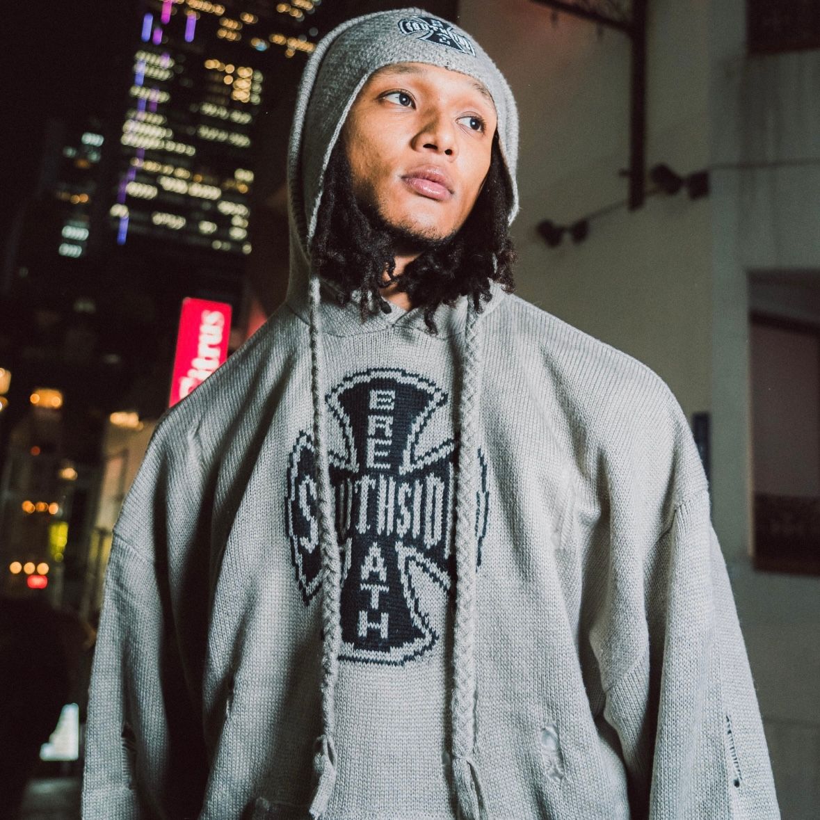 【残り一点】Southside Cross Ear Flap Beanie