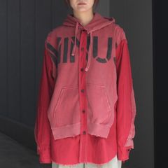 【残り一点】Slash Seam Army Parka With Stencil(INSIDE-OUT)