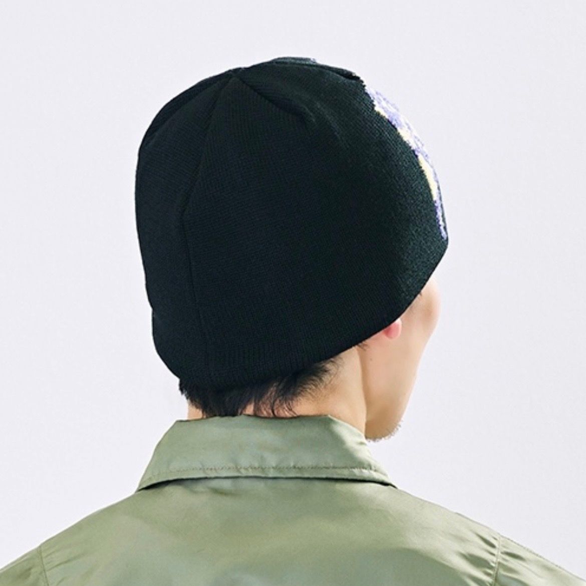 【残り一点】Cow Motif Jacquard Beanie