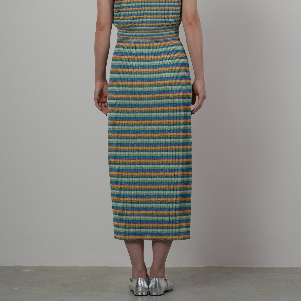 【残り一点】Lulex Multiborder Knitted Skirt