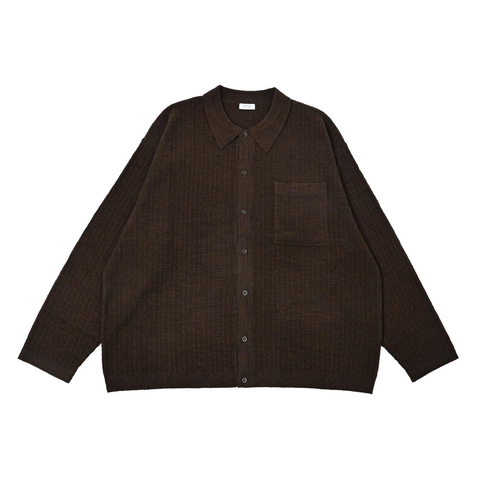 【残り一点】Rib Pattern Kint Shirt