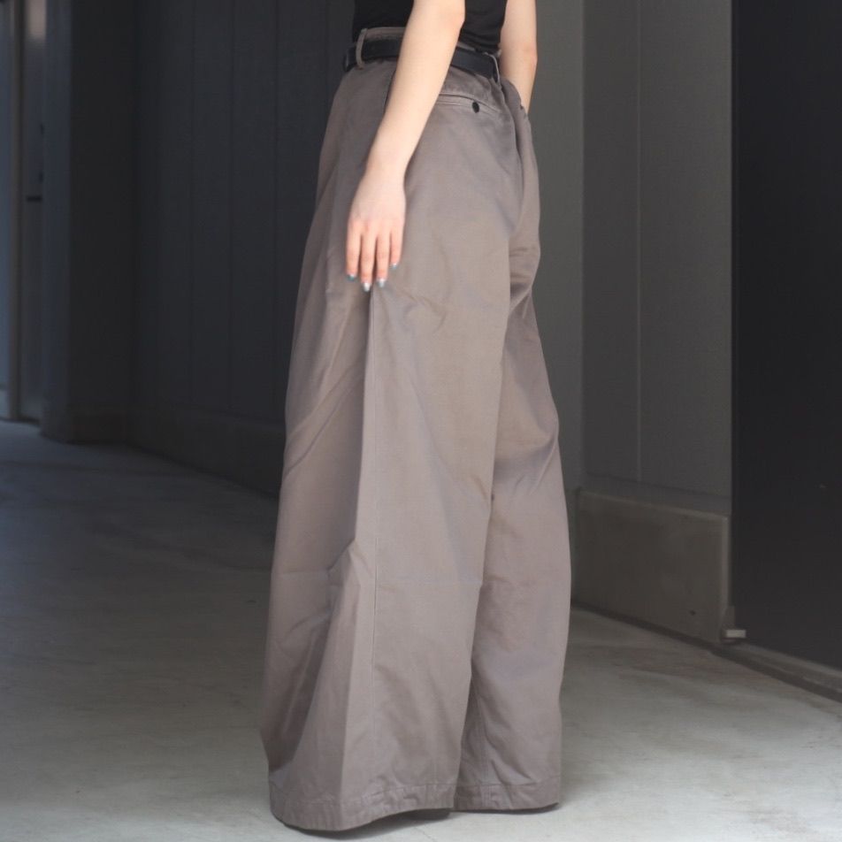 【残り一点】Wrapped Work Trousers With Night-Cut(AGED TWILL)