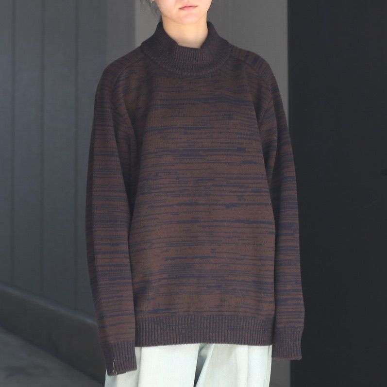 POLYPLOID mock neck pullover c モヘアニット - ニット/セーター