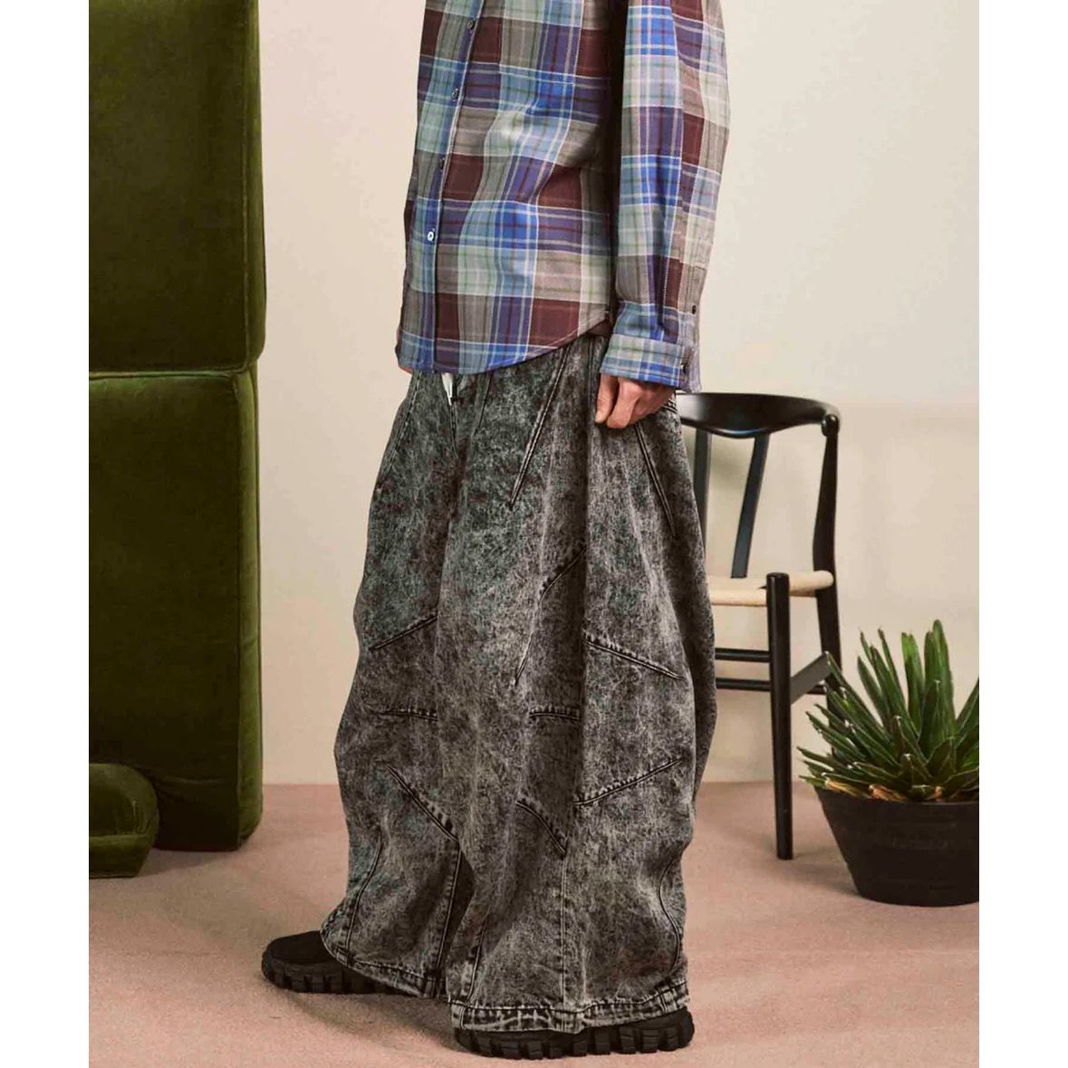 【残り一点】Prime-Wide Denim Balloon Pants