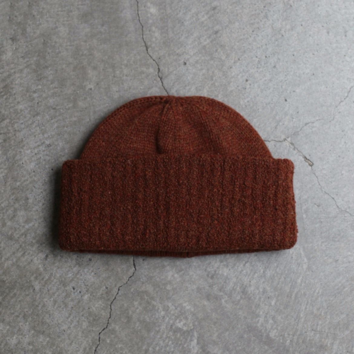 【残りわずか】Wool Knit Cap(BRICK)