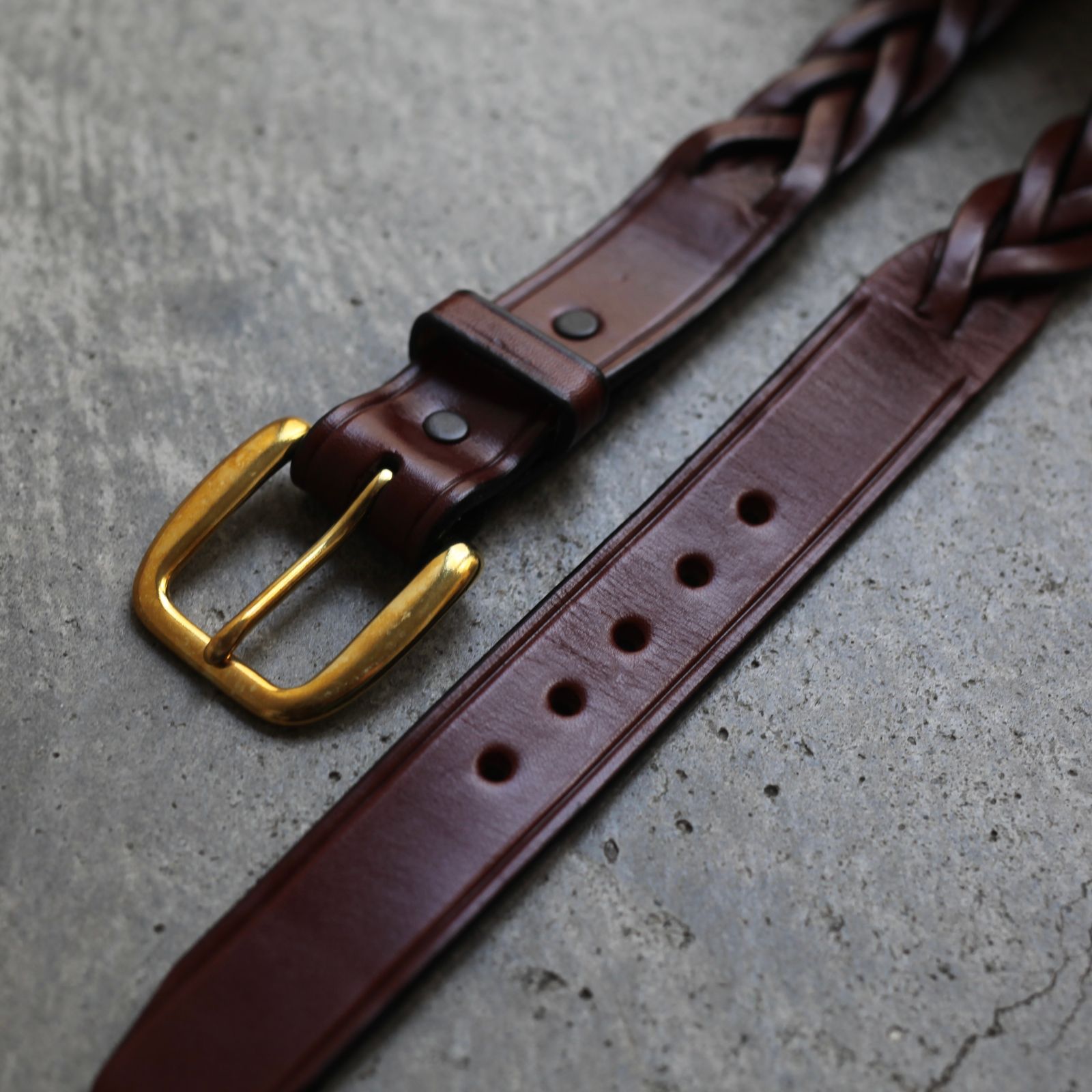 【残り一点】1/4 Braided Belt(OAKBARK)