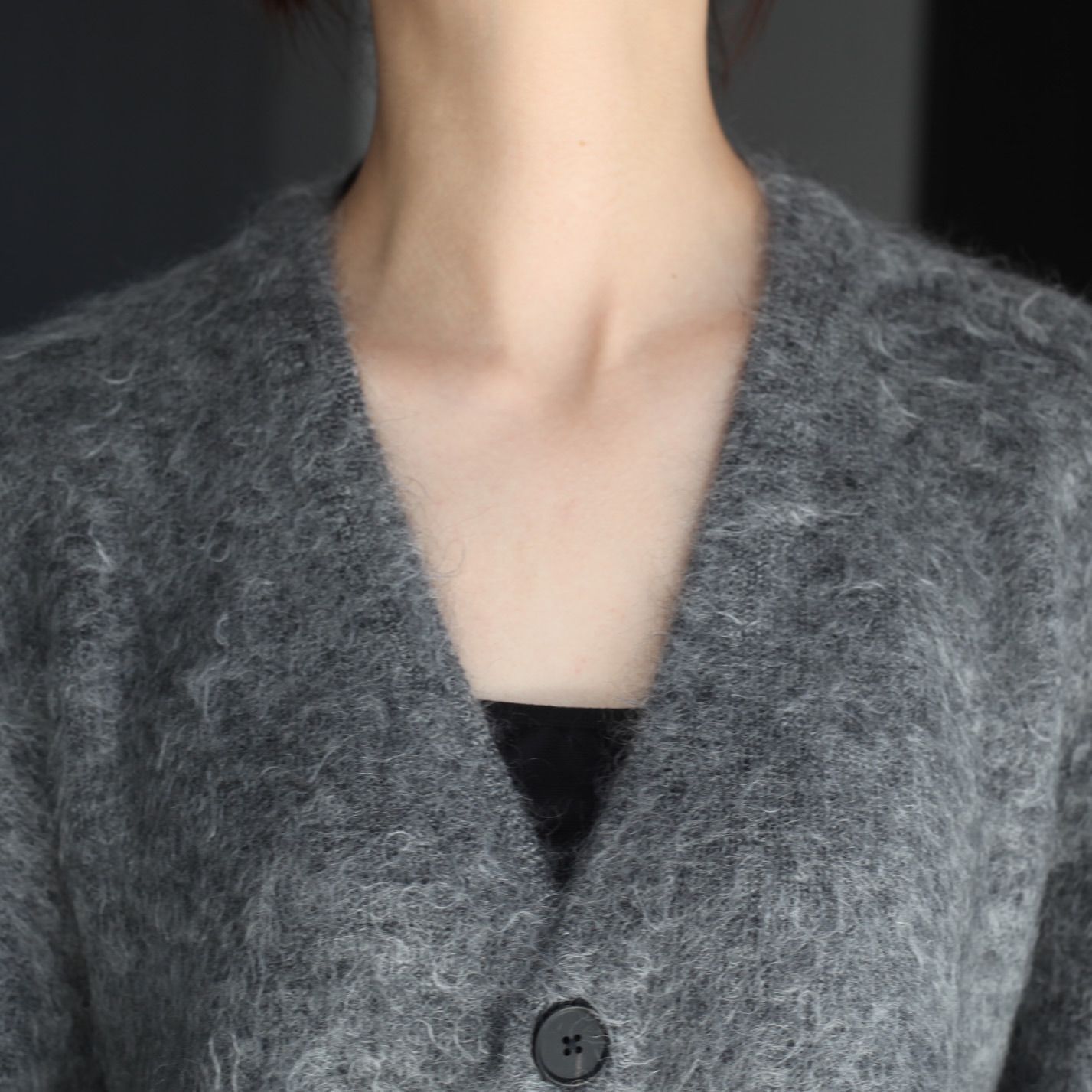 ssstein - 【残りわずか】Kid Mohair Knit V Neck Cardigan