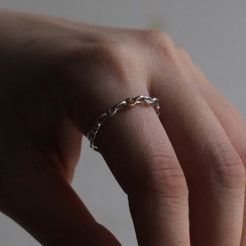 【お取り寄せ注文可能】18K&SV Anchor Ring