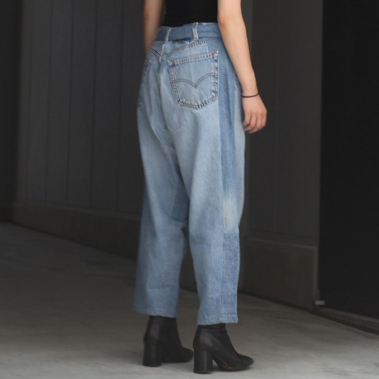 SEEALL - 【残り一点】Reconstructed Belted Baggy Denim_1(S) | ACRMTSM ONLINE STORE