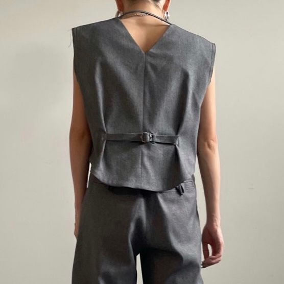 【残り一点】Retro Padded Vest Jacket