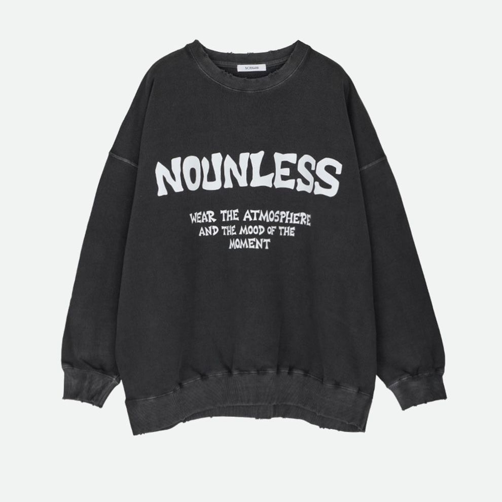 NOUNLESS LOGO WITH MESSAGE SWEAT