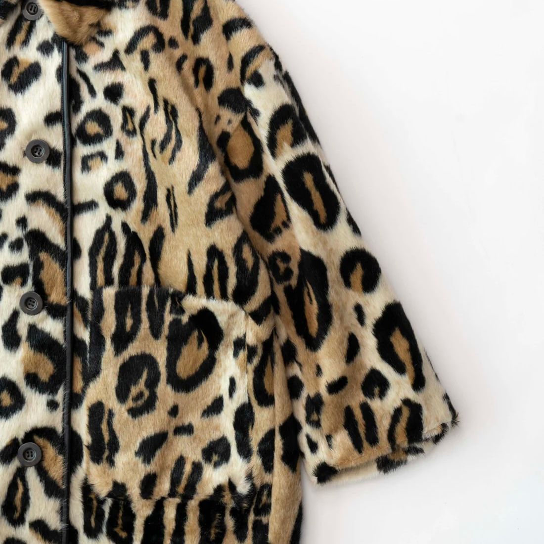 MAISON SPECIAL - 【残り一点】Leopard Soutien Colored Fur Coat