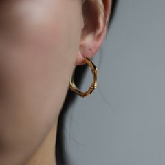 【残り一点】Crockery Bamboo Pierce_L(GOLD)